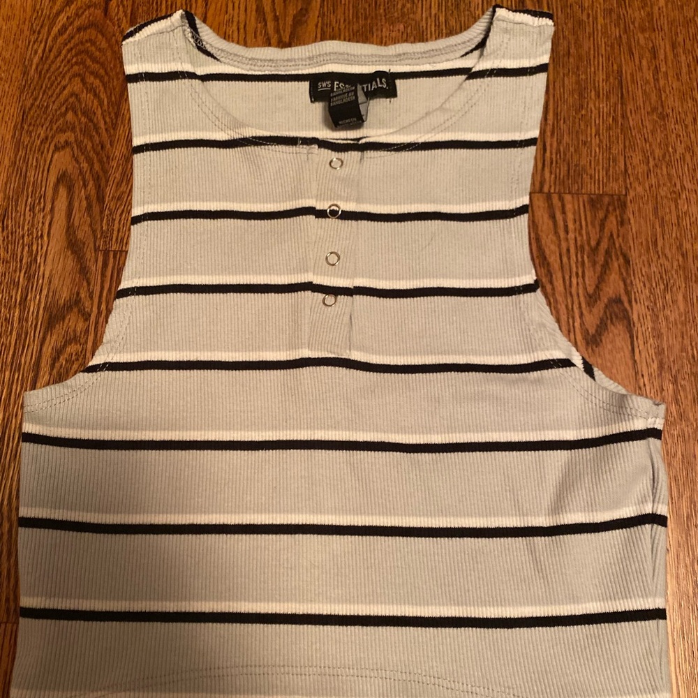 Kid’s cropped striped tanktop (M kids)